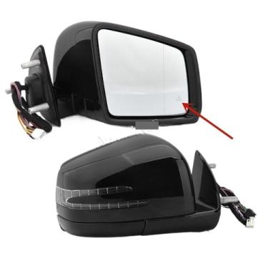 Imagem de Conjunto de espelho retrovisor lateral com luzes compatíveis com Mercedes-Benz X164 W164 GL320 ML320 2005 2006 2007 2008 2009 2010 2011(With Blind Spot)