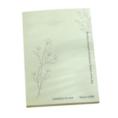 Imagem de Almofadas de notas de mensagem natureza temático versátil mais suave escrita confortável sentir almofadas de notas decorativas para manual papel kraft branco