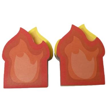 Imagem de Lixeira para fogo, notas adesivas, material de escritório, acessórios de mesa, refil de lixo, 600 folhas - 2 conjuntos, 4 blocos, ajuste perfeito (notas de recarga)