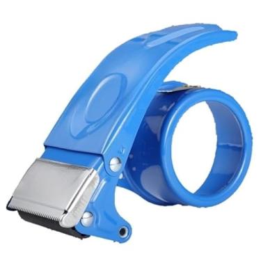 Imagem de Suporte Aplicador De Fita Adesiva,Máquina de selagem de caixa de plástico portátil para embalagem economiza esforço(azul3unidades)