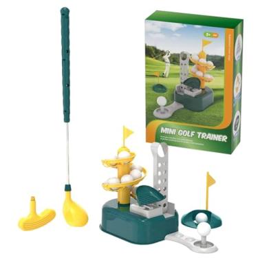 Imagem de Conjunto de Golfe Infantil - Brinquedo Portátil De Exercício Ativo E Brincadeira No Quintal | Kit De Golfe Para Criança,Meninas Adolescentes Jardim De Infância Aniversário Natal Ano Novo