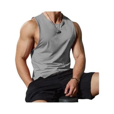 Imagem de Camiseta Esportiva Masculina Sem Mangas De Secagem Rápida E Respirável