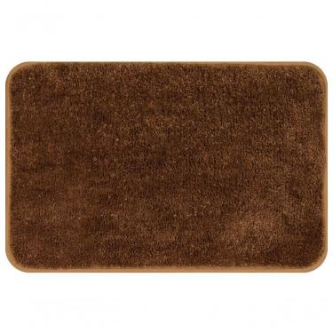 Imagem de Tapete De Microfibra Soft Color Marrom 60x40cm - Uzoo Tapete Microfibra Soft Color 60x40cm Marrom 1702303