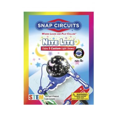 Imagem de Snap Circuits Nite Lite – Kit Educacional de Eletrônica e Projeção para Crianças a Part...