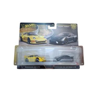 Imagem de Hot Wheels Premium 2 Pack Porsche 993 Gt2 And 718 Cayman Gt4