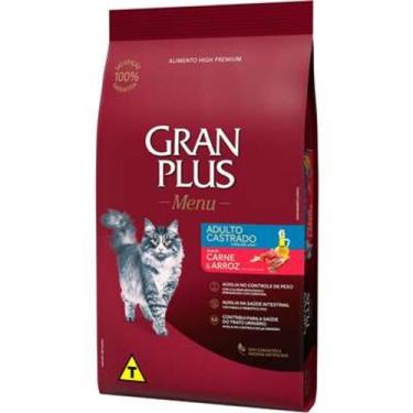 Imagem de Ração GranPlus Carne e Arroz para Gatos Castrados - 3Kg