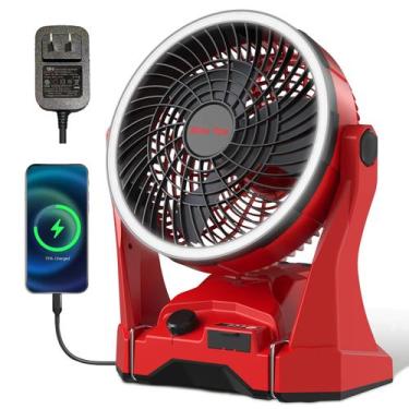 Imagem de Ventilador Portátil MakeTips Milwaukee M18 com Carregamento USB