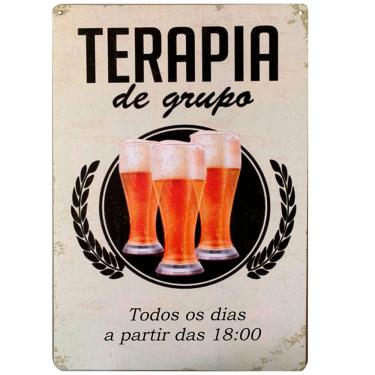 Imagem de Placa Decorativa Mdf Terapia de Grupo