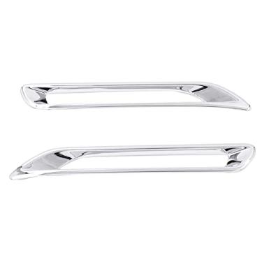 Imagem de Riloer Moldura da tampa da lâmpada de neblina traseira do farol de neblina, acabamento da tampa do farol de neblina traseira, compatível com Toyota, compatível com RAV4 2019-2022, cromado