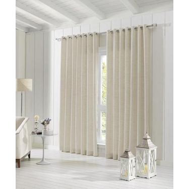 Imagem de Cortina Sala/Quarto Messina Jacquard 200X180 Bege 11581 - Dohler