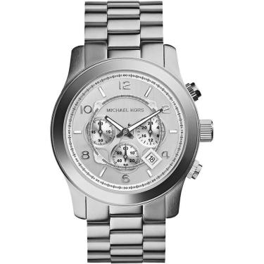 Imagem de Relógio Michael Kors Mk8086 Prata Oversized Aço 45mm-Feminino