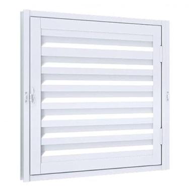 Imagem de Porta de Giro Natural Laminado para Alçapão Riobras Alumínio 60cm x 60cm Branco