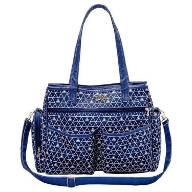 Imagem de Bolsa Maternidade com Trocador Jujuba Hug Cor Azul Marinho