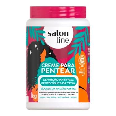 Imagem de Salon Line, Creme de Pentear, Definição Antifrizz, Efeito Touca de Cetim, Vegano - Cabelos Ondulados, Cacheados e Crespos, 1 Kg
