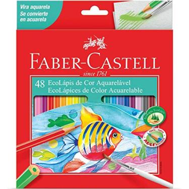 Imagem de Lapis De Cor Aquarelavel Ecolapis 48 Cores - Pacote com 03 Faber Castell, Multicor
