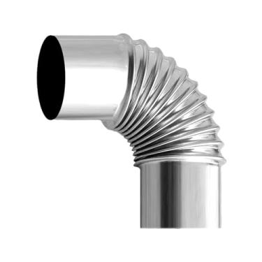 Imagem de harayaa Tubo de escape cotovelo, forro de ventilação, tubo de extensão de combustão, tenda, tubo de fogão para piquenique ao ar livre, queimador de forno, 50MM