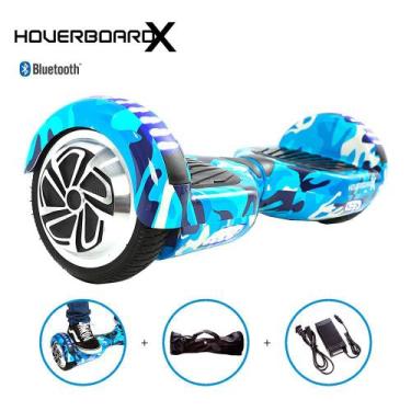 Imagem de Hoverboard Skate Elétrico 6,5 Azul Militar Barato Bluetooth - Hoverboa