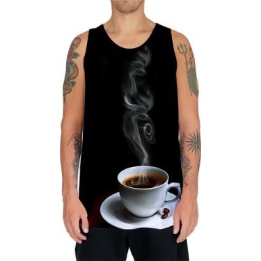 Imagem de Camiseta Regata Estampas Eu Amo Café Coffee Grãos Arte Hd 19 - Enjoy S