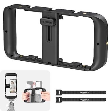 Imagem de NEEWER Equipamento de vídeo para celular, suporte estabilizador para celular com sapata fria e rosca de 1/4 polegada, equipamento de filme de gravação de vídeo, compatível com iPhone 16 15 Pro Max