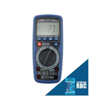 Imagem de Multímetro Digital Automotivo Tensão Termômetro Corrente Infravermelho Mda-250 Portátil Instrutherm Estojo Certificado