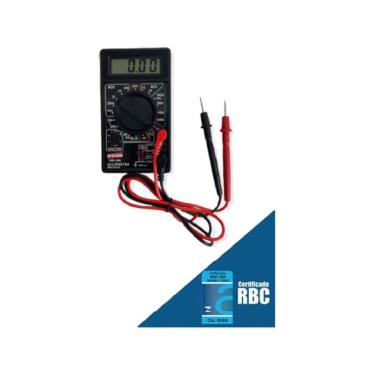 Imagem de Multímetro Digital Tensão Corrente 3½ Dígitos Resistência Diodo Hfe Ponta Prova Md-300 Portátil Instrutherm Certificado