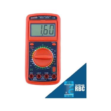 Imagem de Multímetro Digital Tensão Corrente Resistência Capacitância Diodo Transistor Hfe Md-360...