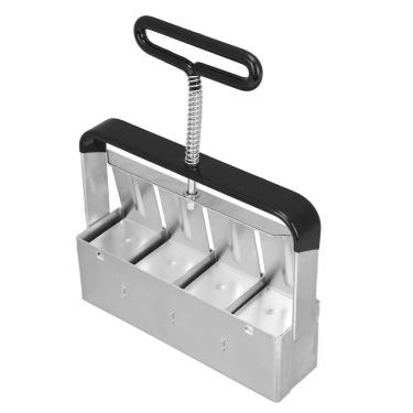 Imagem de Bloqueador de Manual Quad Soil Block Maker Molde Portátil Alça Confortável para Sementes