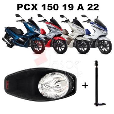 Imagem de Forração Honda Pcx 150 Baú 19 20 Forro Preto + 1 Antena - Jaspe Ateliê