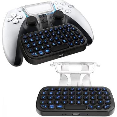 Imagem de Teclado Sem Fio Para Controle Dualsense Playstation 5 ChatPad Bluetoot