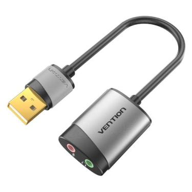 Imagem de Adaptador USB para Fone Headset P2 Fone Microfone Vention