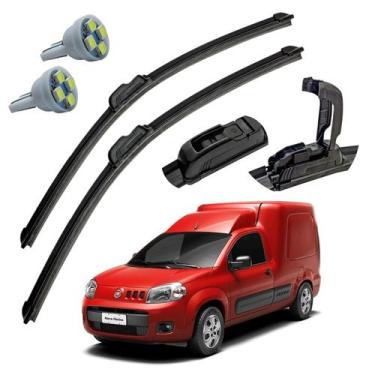 Imagem de Palheta Limpador Parabrisa Fiat Fiorino 2013 Em Diante + Pingo T10 - T