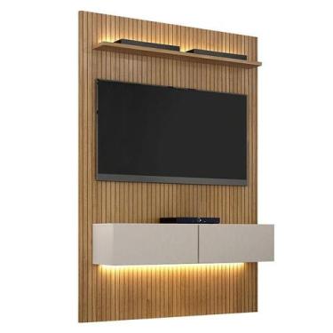 Imagem de Home Suspenso Frisado Curitiba 1344 Cinamomo Off White com Led - Valde