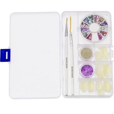 Imagem de Kit Nail Art Para Decoração De Unhas Com Estojo Marco Boni