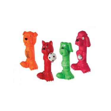 Imagem de Cachorro Jogador de Borracha Brinquedo para Pet 04 Pçs - J. Pet