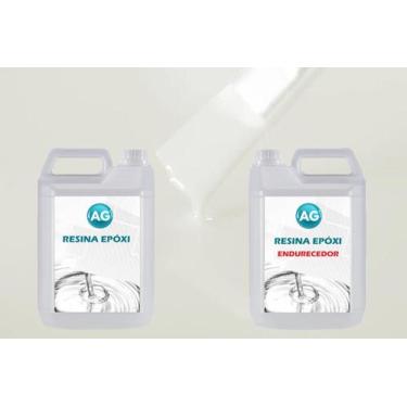 Imagem de Resina Epóxi 1Kg + Cor Sólida Branco Tráfego Ral9016 Ag Alta - Resinas
