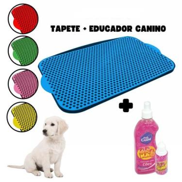 Imagem de Kit Tapete Sanitário e Educador Sanitário para Cachorro Pet Pipi Sim N