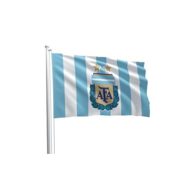 Imagem de Bandeira Seleção Time Futebol Argentina Copa 90x150cm Oxford - PRESENT