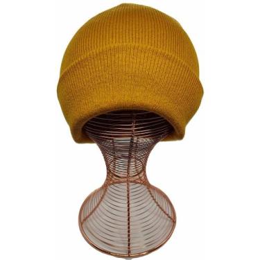 Imagem de Gorro Touca Estilo Beanie Unisex Lisa tamanho único cor Caramelo - Gor