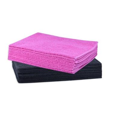 Imagem de Kit 20 Toalhas Manicure Perfeito Estilo, Pink e Preto