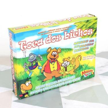 Imagem de Joga Infantil Quebra Cabeça Educativo Toca Dos Bichos - FMSP