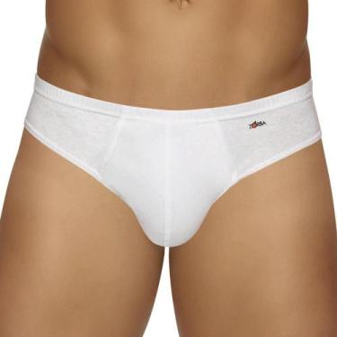 Imagem de Cueca Slip Zorba 772 100% Algodão, P, Branco