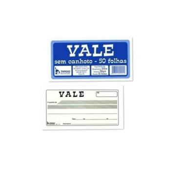 Imagem de Bloco De Vale Sem Canhoto 50 Folhas Tamoio
