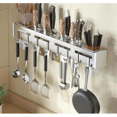 Imagem de Suporte Organizador Para Facas E Talheres Cozinha De Parede HP12-175 -