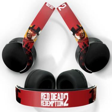 Imagem de Adesivo Compatível PS5 Headset Pulse 3D Playstation 5 Skin - Red Dead 
