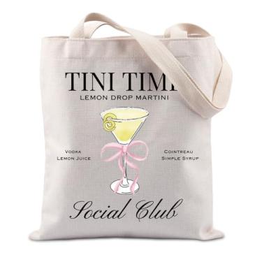 Imagem de Lywjyb Birdgot Sacola de coquetel Martini para festa de despedida de solteira, presente de bebida picante, presente para amantes de martini, Bolsa Tini Time
