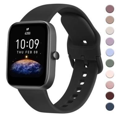 Imagem de AK Pulseira para Amazfit GTS 4/GTS 4 Mini/GTS 3/GTS 2/GTS 2e/GTS 2 mini/GTS/GTR mini, pulseira esportiva de substituição macia de 20 mm para Amazfit Bip 3/Bip 3 Pro/Bip U Pro/Bip/Bip Lite/Bip S Lite