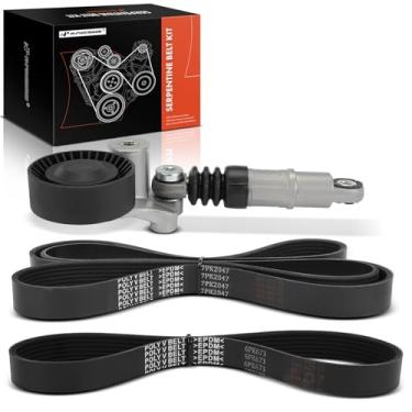 Imagem de A-Premium Kit de transmissão de correia serpentina do motor com tensor compatível com Dodge Sprinter 2500 3500 2007-2009 3.0L e Freightliner Sprinter 2500 3500 2007-2009 3.0L