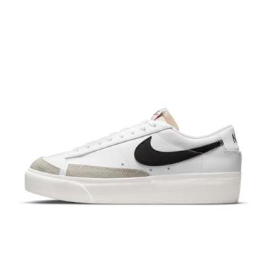 Imagem de Nike Feminino Feminino Wmns Blazer Low Platform Dj0292 101 - Tamanho 7,5W Branco/Preto