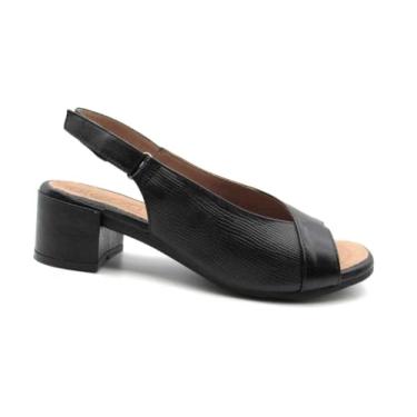 Imagem de Sandália Feminina Opananken Alexxa Salto Bloco 93603 Couro