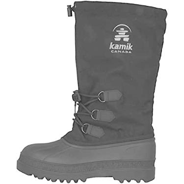 Imagem de Kamik Bota de inverno masculina à prova d'água Canuck Cold Weather, Preto, 42